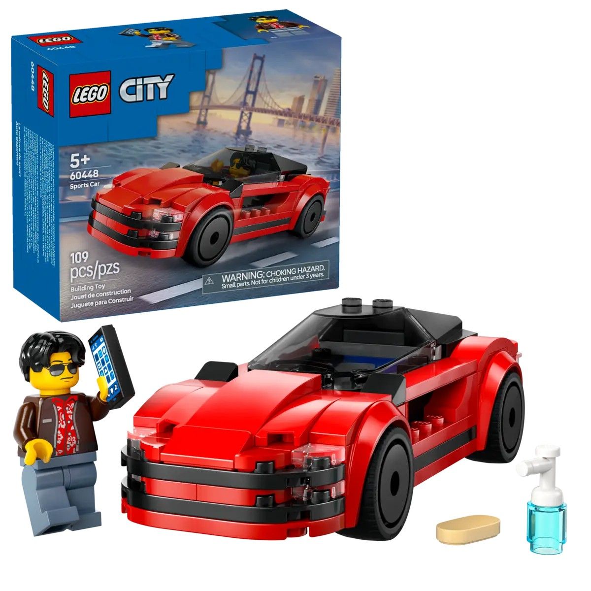 Red Sports Car LEGO City 60448