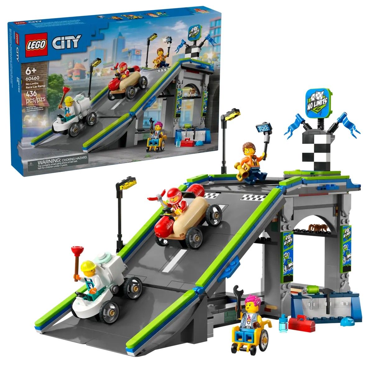 No Limits: Race Car Ramp Track LEGO City 60460