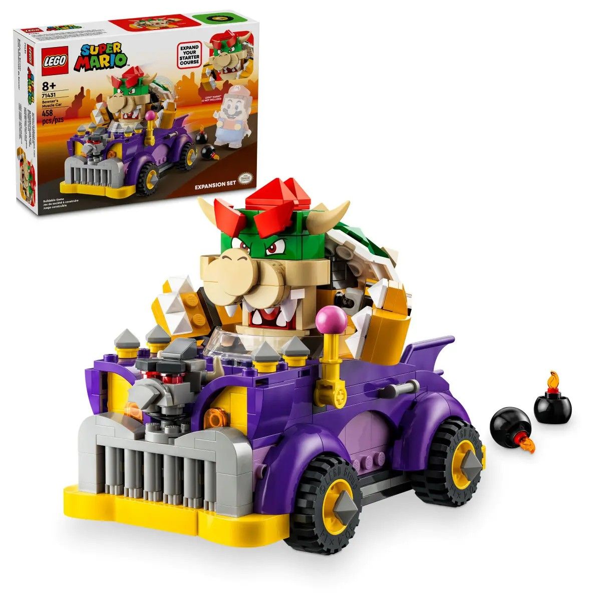 Bowser's Muscle Car Expansion Set LEGO Super Mario 71431