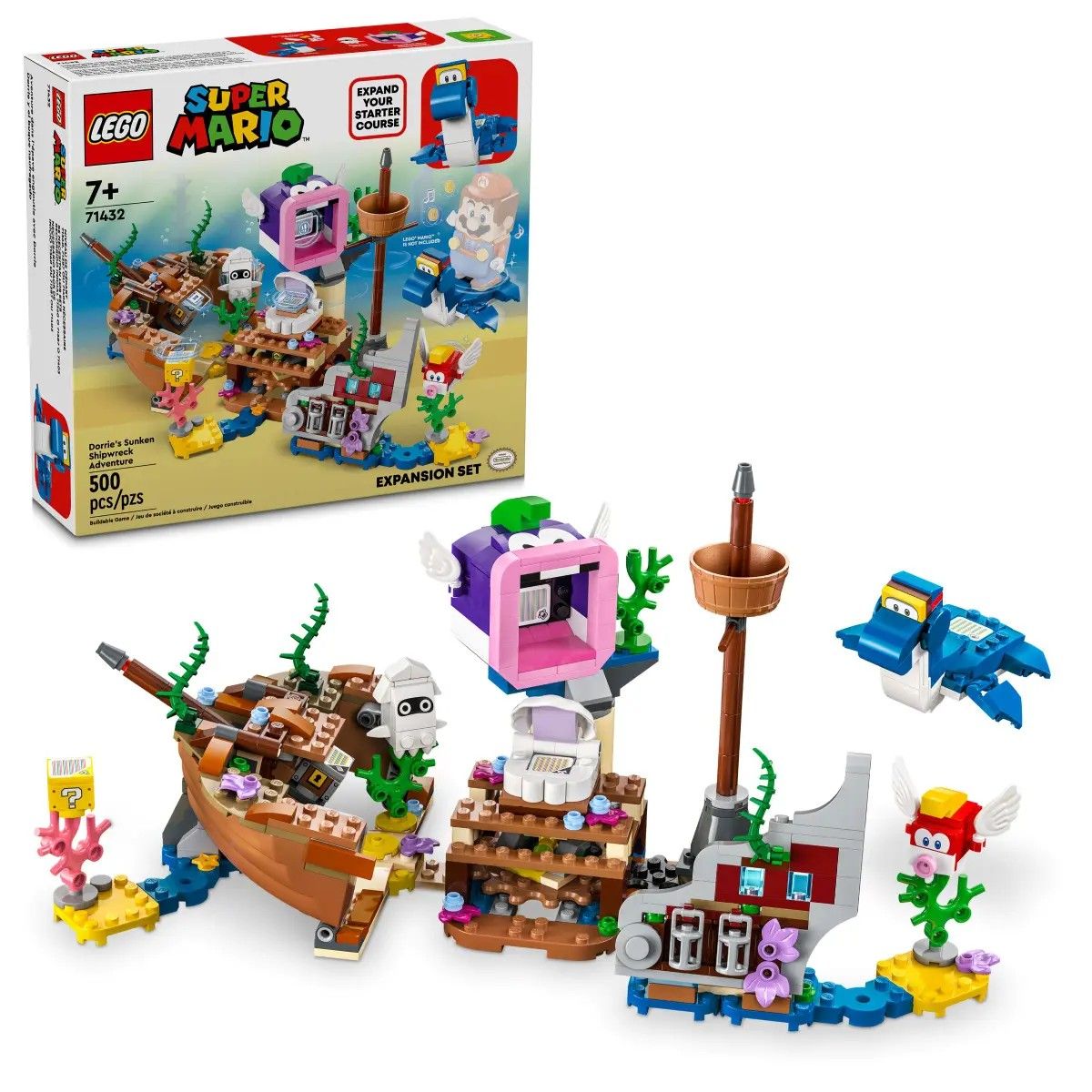 Dorrie's Sunken Shipwreck Adventure Expansion Set LEGO Super Mario 71432