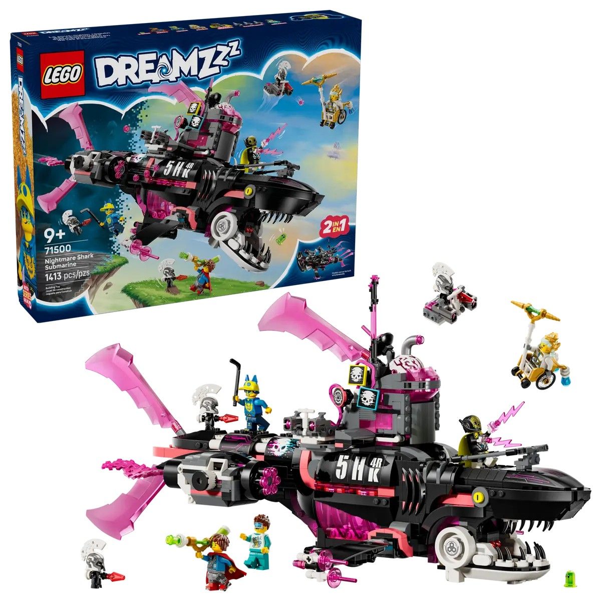 Nightmare Shark Submarine LEGO DREAMZZZ 71500
