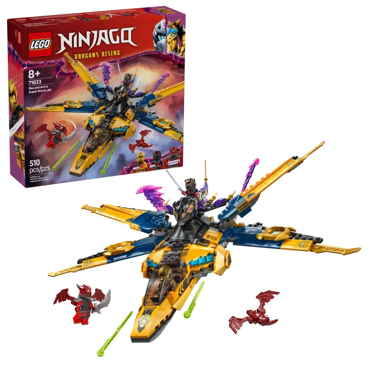 Ras and Arin's Super Storm Jet LEGO NINJAGO 71833