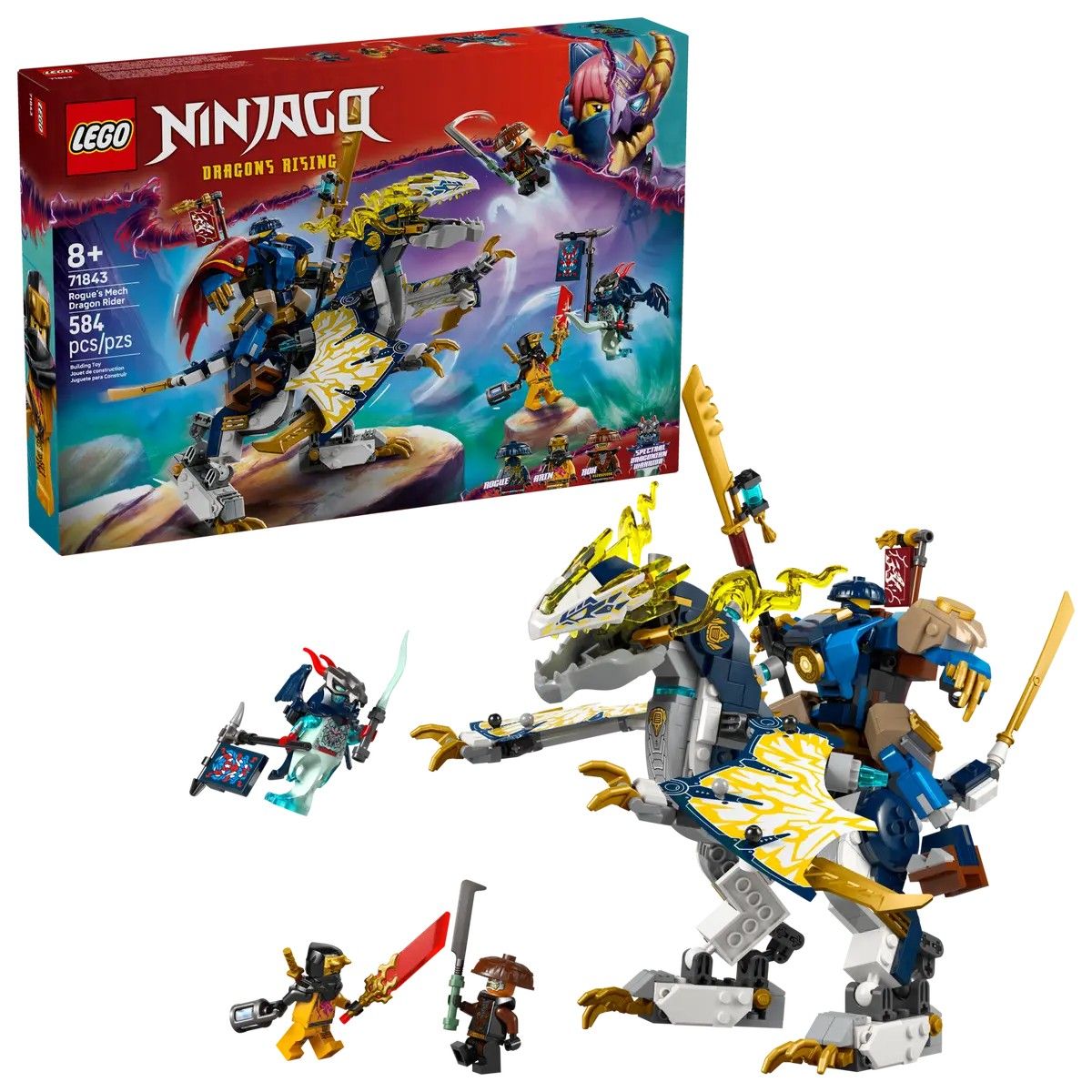 Rogue's Mech Dragon Rider LEGO NINJAGO 71843