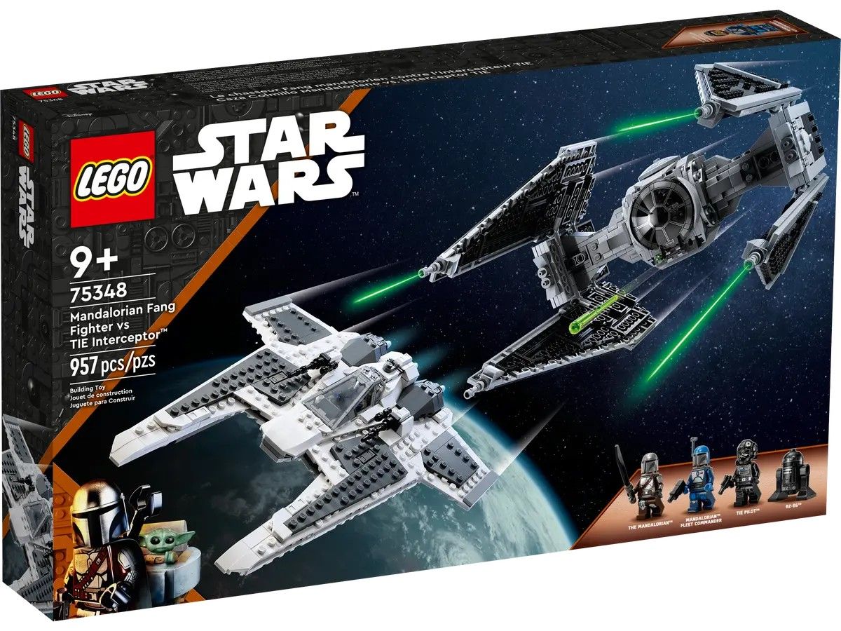 Mandalorian Fang Fighter vs. TIE Interceptor LEGO Star Wars 75348