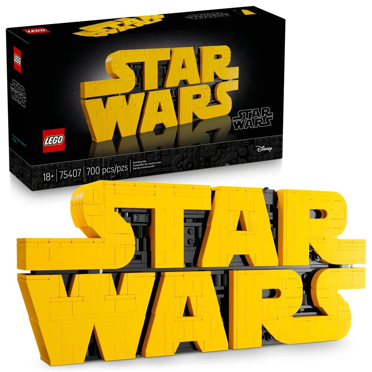 Brick-Built Star Wars Logo LEGO Star Wars 75407
