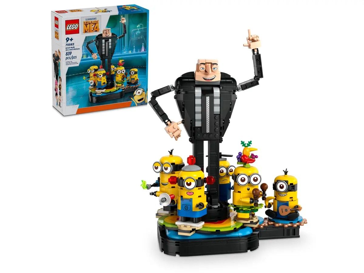 Brick-Built Gru and Minions LEGO Minions 75582
