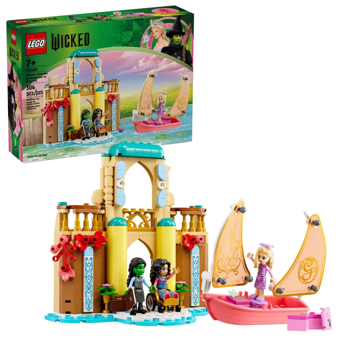 Glinda, Elphaba & Nessarose at Shiz University LEGO Wicked 75681
