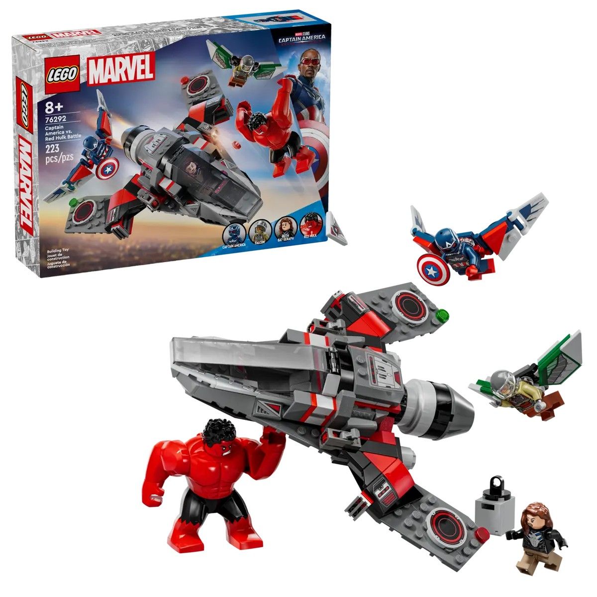Captain America vs. Red Hulk Battle LEGO Marvel 76292