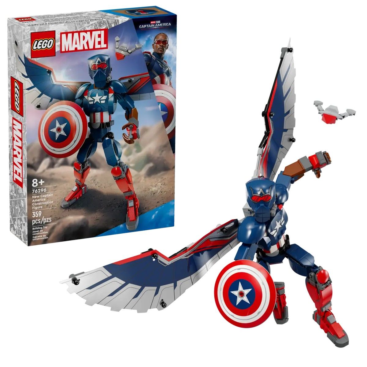 New Captain America Construction Figure LEGO Marvel 76296