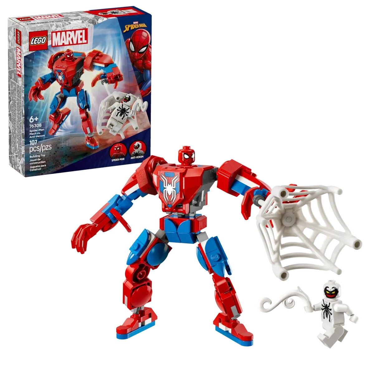 Spider-Man Mech vs. Anti-Venom LEGO Marvel 76308