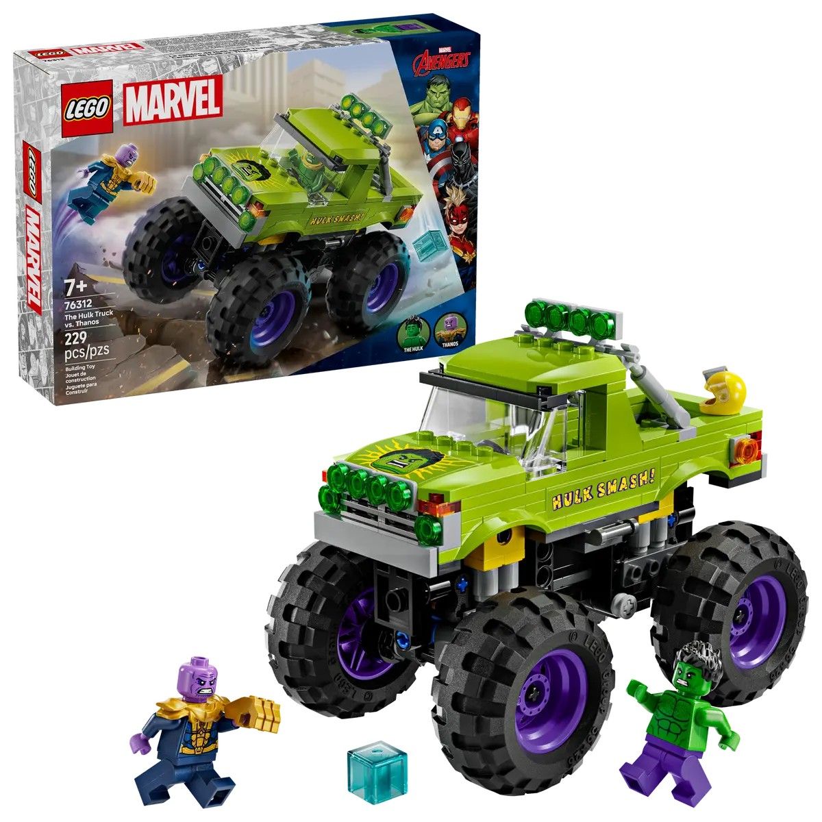 The Hulk Truck vs. Thanos LEGO Marvel 76312