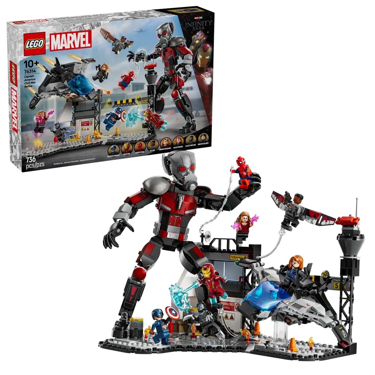 Captain America: Civil War Action Battle LEGO Marvel 76314