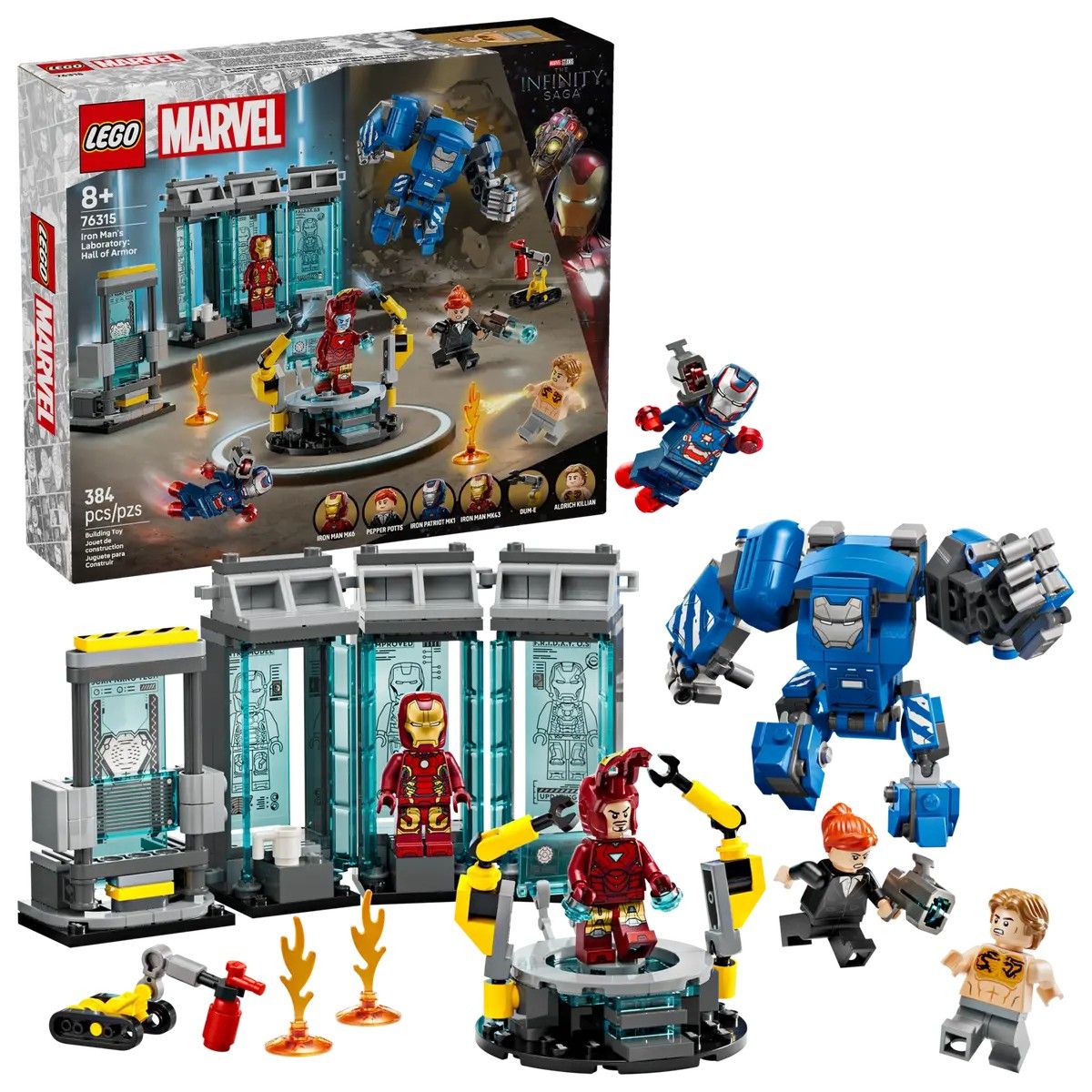 Iron Man's Laboratory: Hall of Armor LEGO Marvel 76315