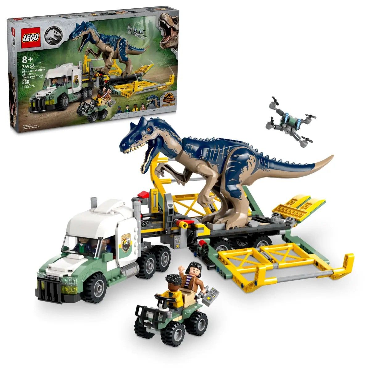 Dinosaur Missions: Allosaurus Transport Truck LEGO Jurassic World 76966