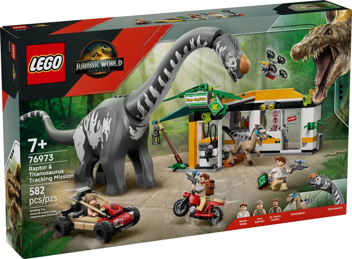 Raptor & Titanosaurus Tracking Mission LEGO Jurassic World 76973