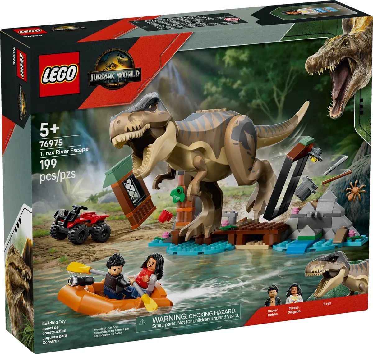 T. rex River Escape LEGO Jurassic World 76975