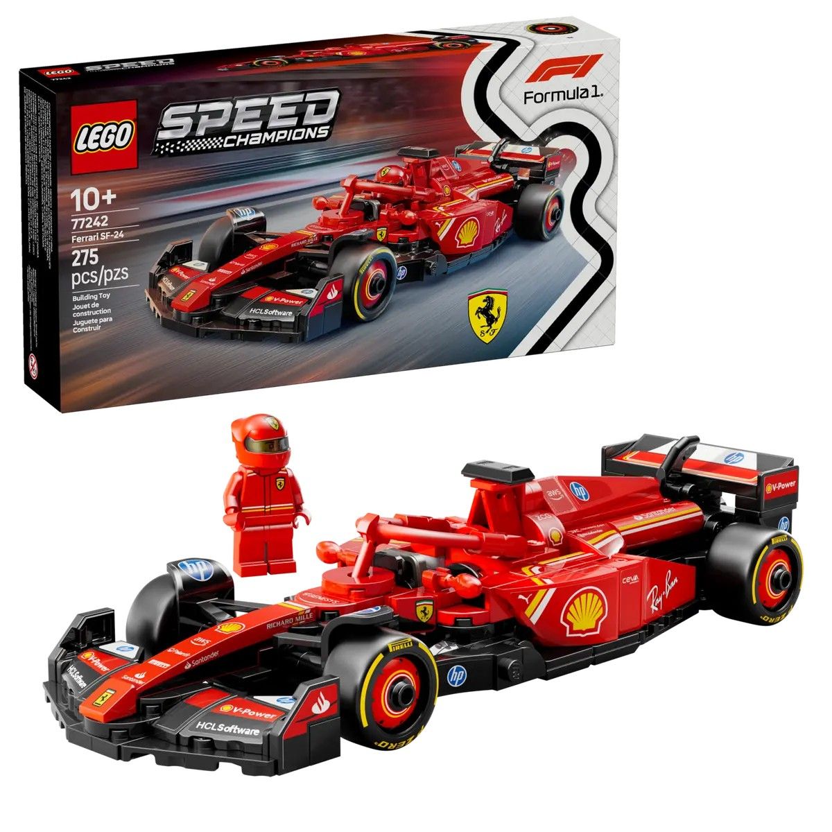 Ferrari SF-24 F1 Race Car LEGO Speed Champions 77242