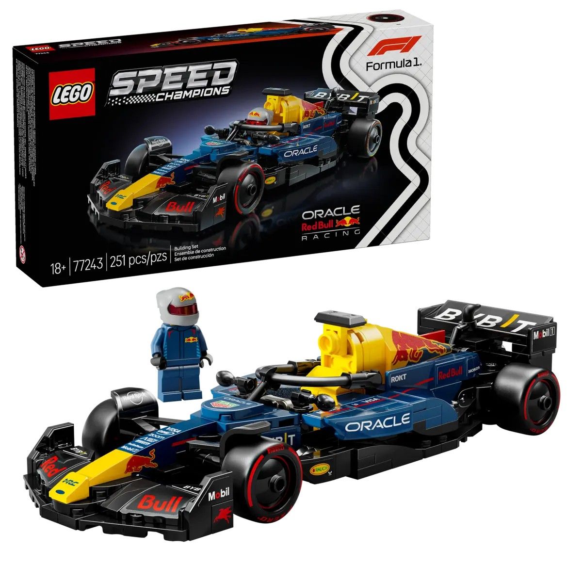 Oracle Red Bull Racing RB20 F1 Race Car LEGO Speed Champions 77243