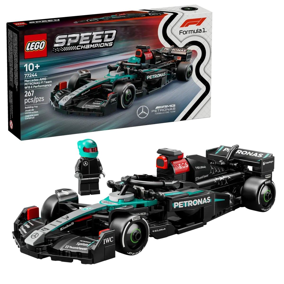 Mercedes-AMG F1 W15 Race Car LEGO Speed Champions 77244