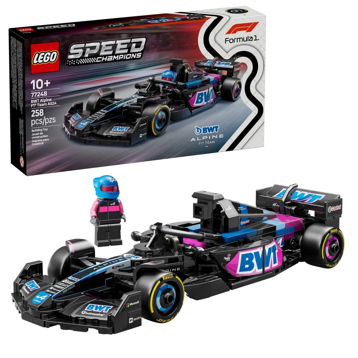 BWT Alpine F1 Team A524 Race Car LEGO Speed Champions 77248