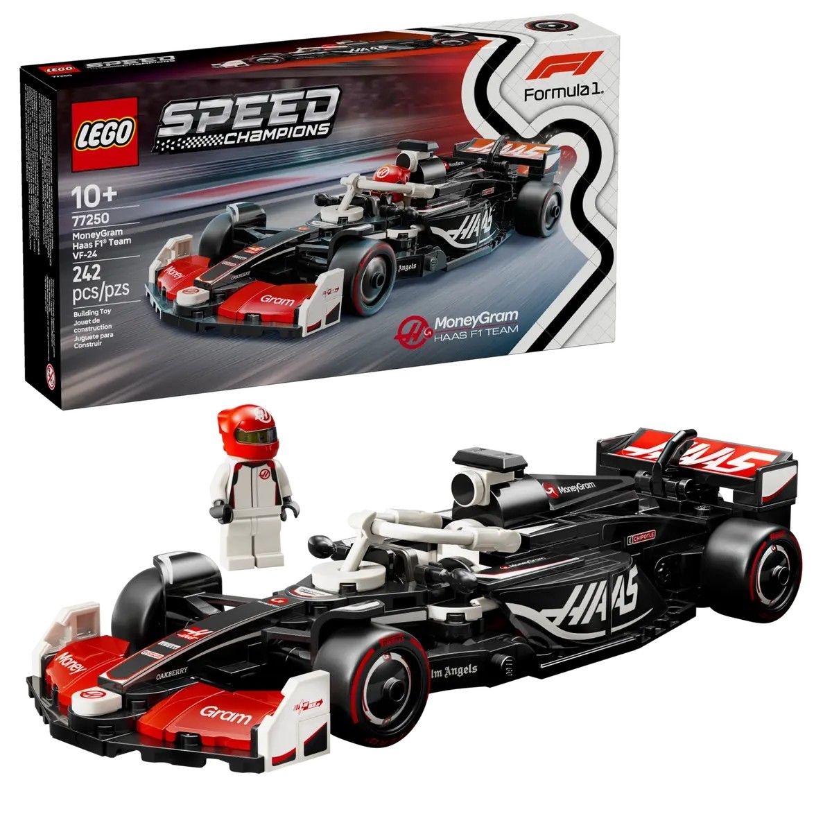 MoneyGram Haas F1 Team VF-24 Race Car LEGO Speed Champions 77250