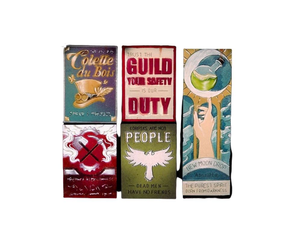 Malifaux Millbank Street Posters (5 pieces)