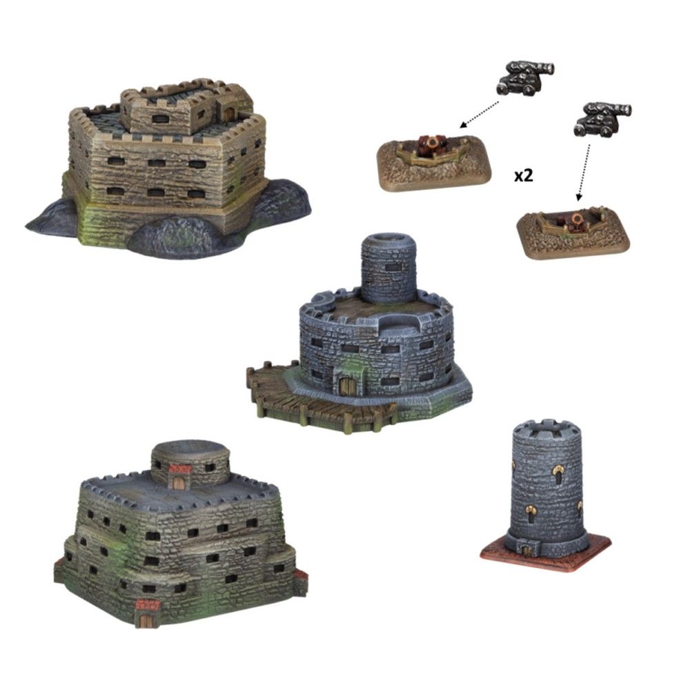 Kings of War Armada: Fortifications Scenery Pack