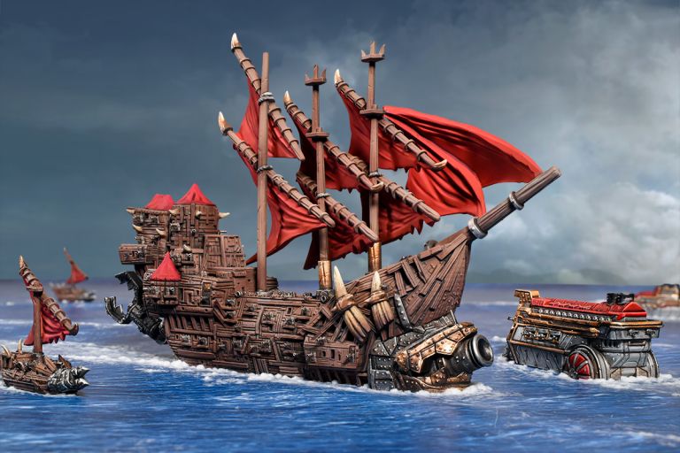 Kings of War Armada: Orc Ripper Hulk