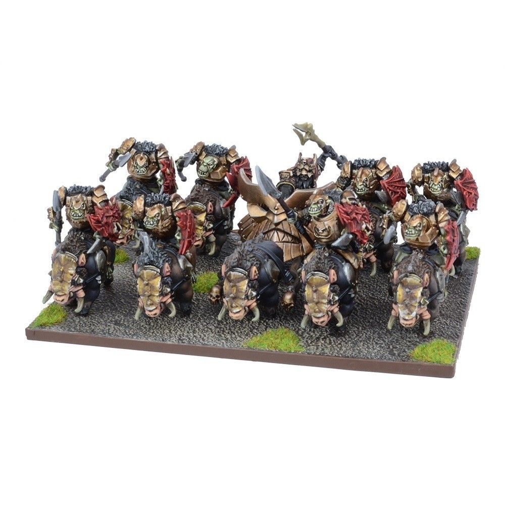 Kings of War: Abyssal Dwarf Slave Orc Gore Rider Regiment