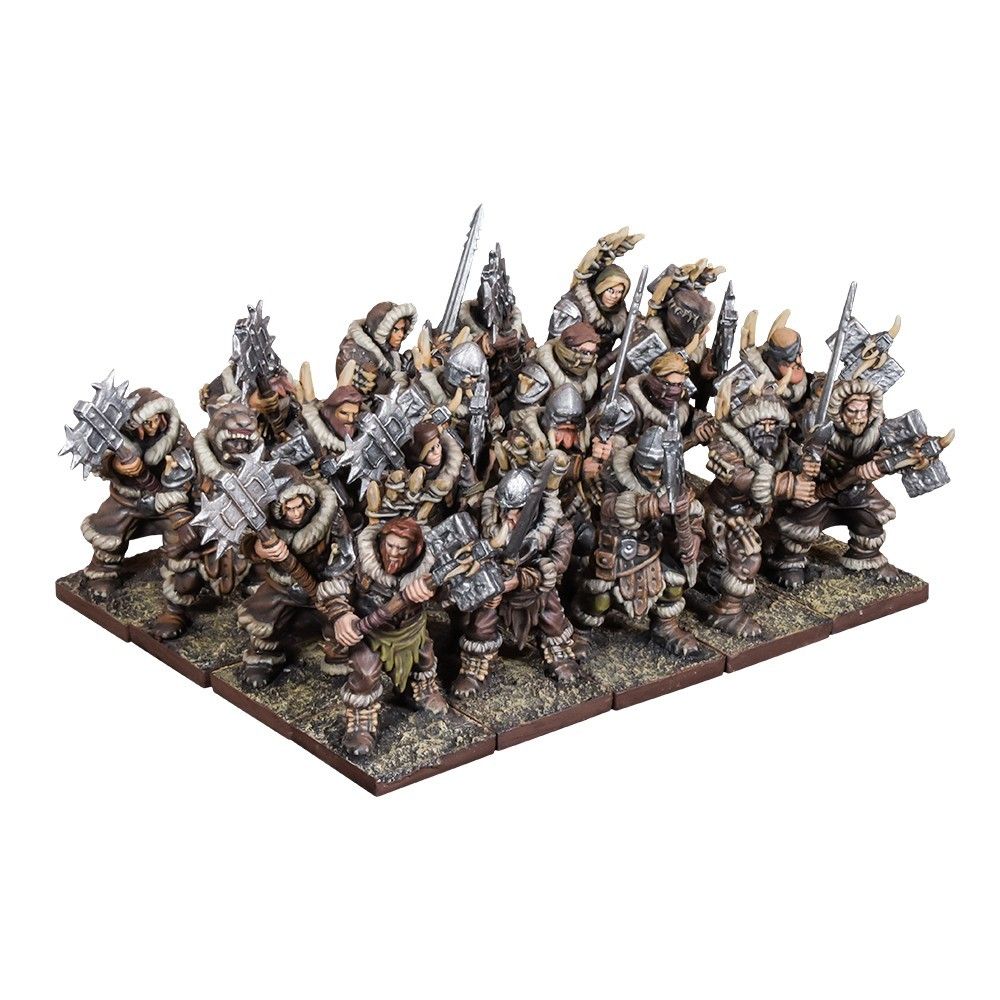 Kings of War: Clansmen Regiment with Two-Handed Weapons