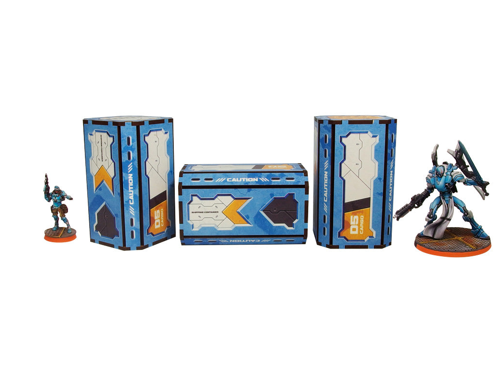 District 5 Containers Prepainted - Blue