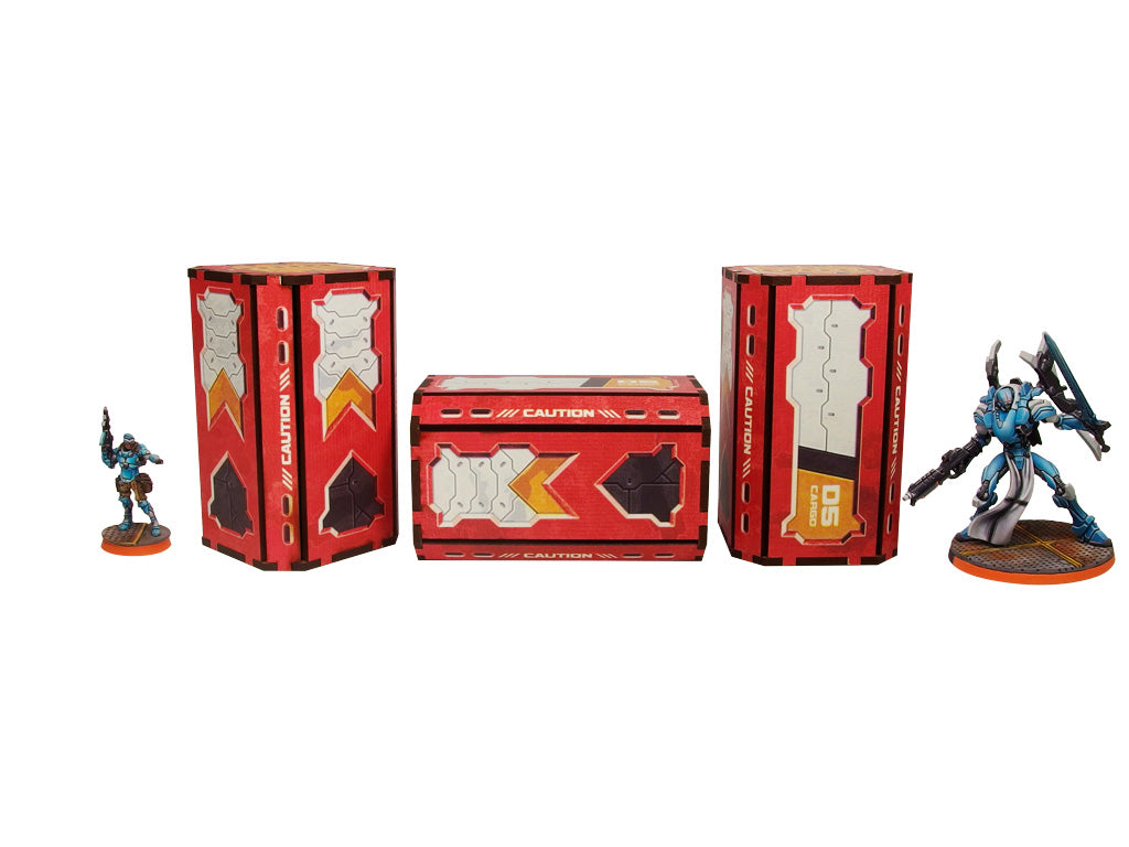 District 5 Containers Prepainted - Red
