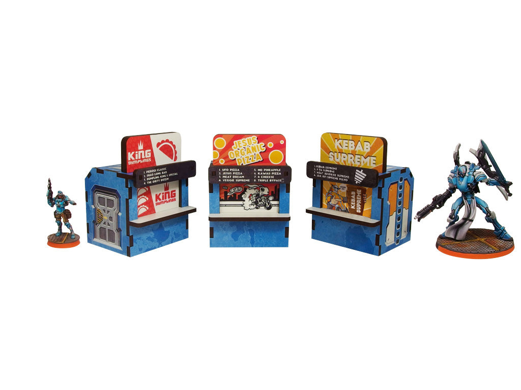 District 5 Food Booths Prepainted - Blue
