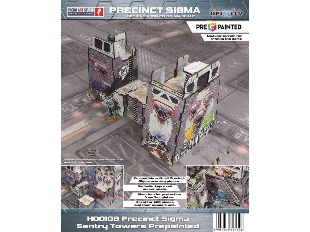 Precinct Sigma Sentry Towers Prepainted - Grey