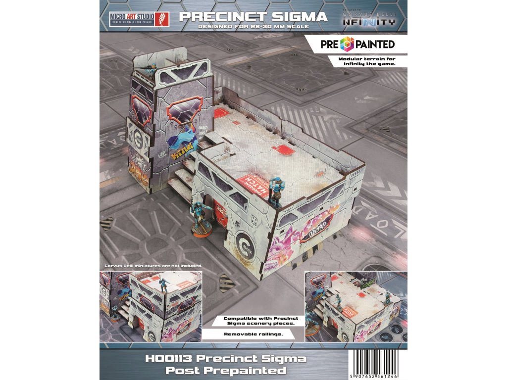 Precinct Sigma Post Prepainted - Grey