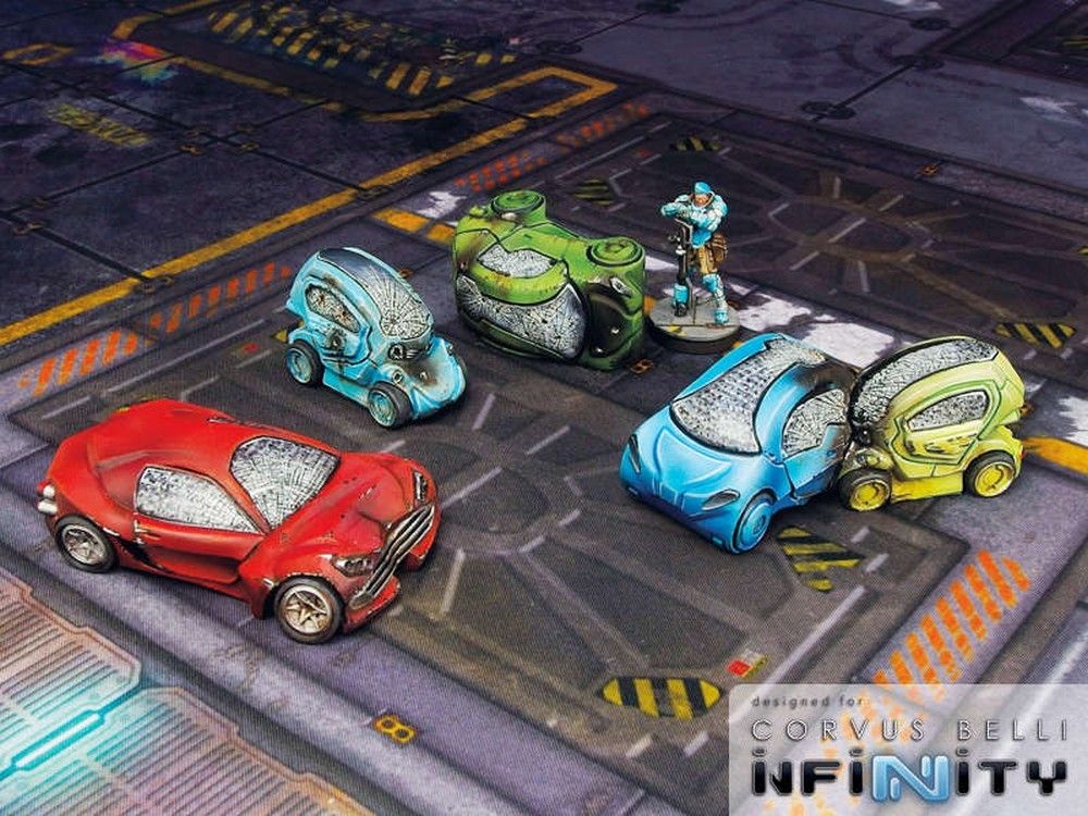 City Wrecked Cars Set (5)