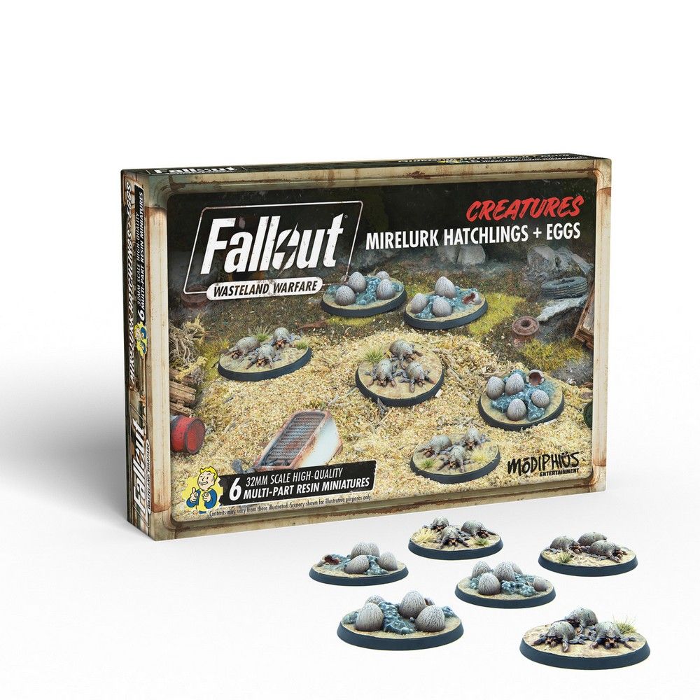 Fallout: Wasteland Warfare - Wasteland Creatures: Mirelurk Hatchlings + Eggs