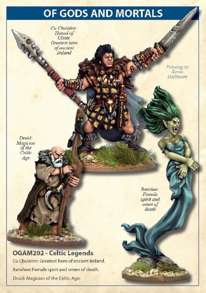Celtic Legends Cu Culainn, Banshee And Druid