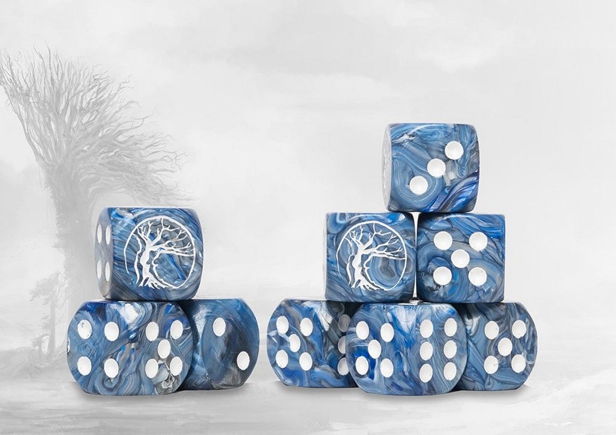 Nords Logo on Teal Marbled Dice