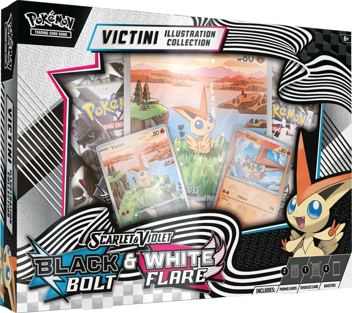 Pokemon TCG: Scarlet & Violet - Black Bolt & White Flare Unova Victini Illustration Collection
