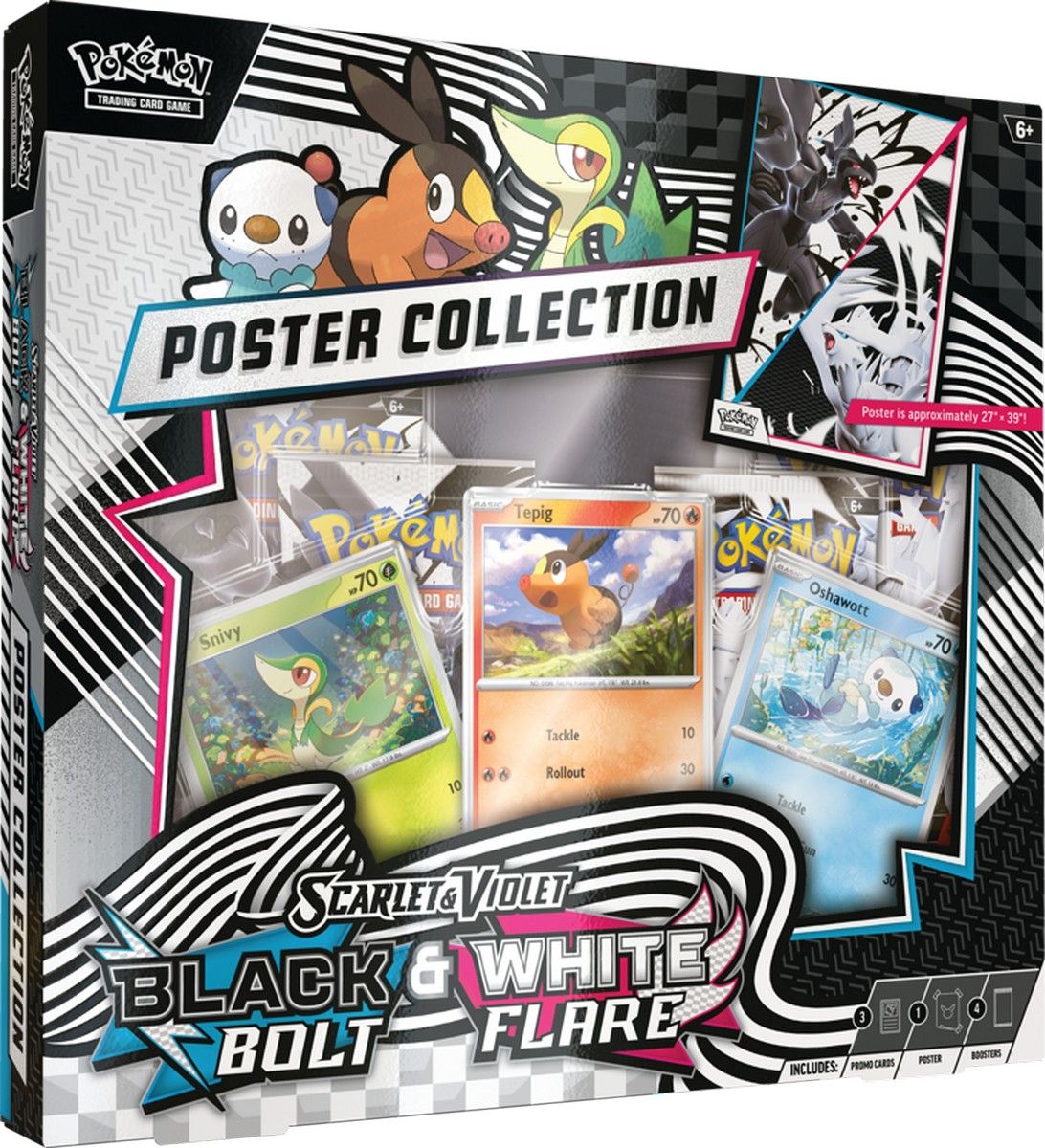 Pokemon TCG: Scarlet & Violet - Black Bolt & White Flare Unova Poster Collection