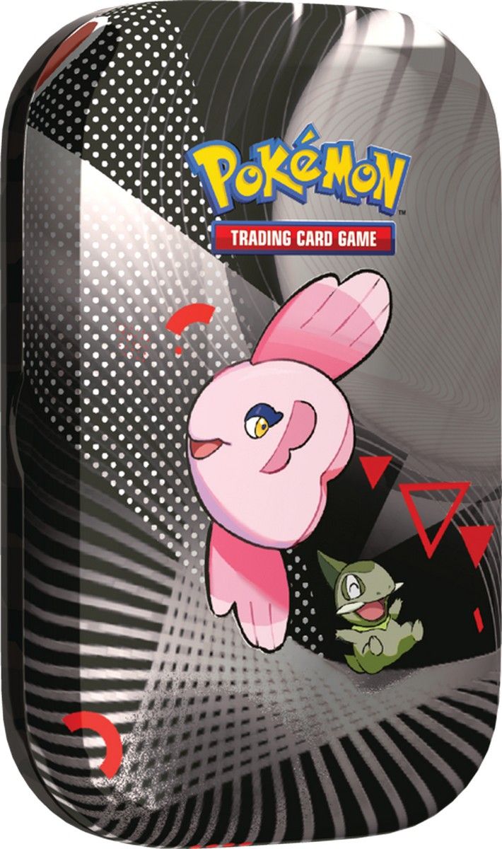 Pokemon TCG: Scarlet & Violet - Black Bolt & White Flare - Unova Mini Tin - Axew and Alomomola