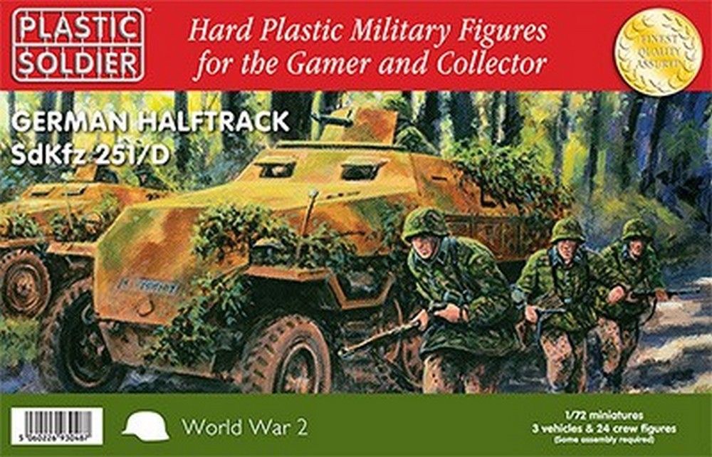 1/72nd Easy Assembly German Sdkfz 251 Ausf D Half Track