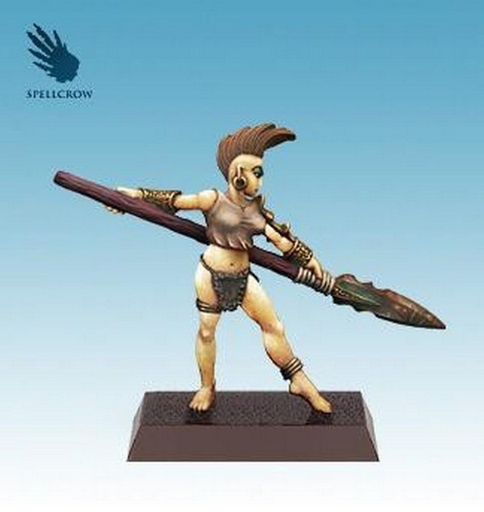 Female Wild Elf with Spear