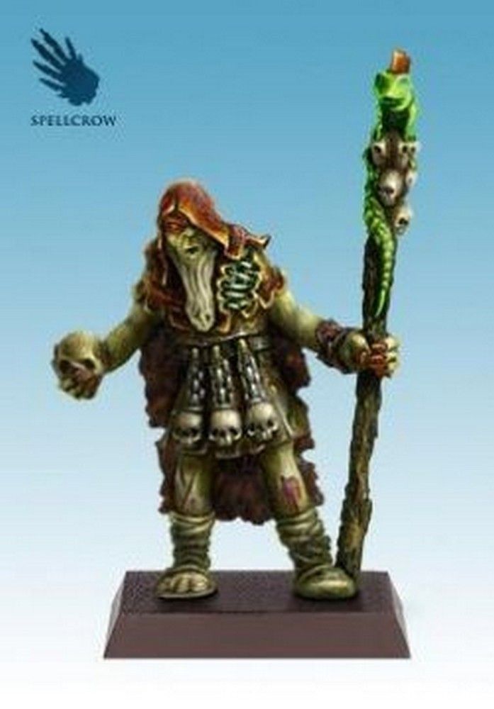 Shaman with Staff and Skull