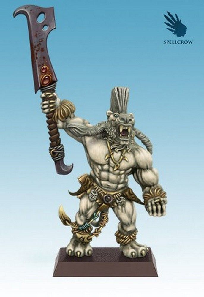 Tigerian with two handed weapon