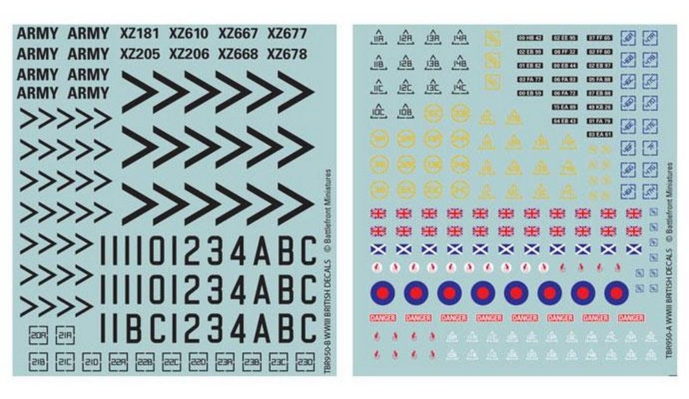 WWIII British Decal Set