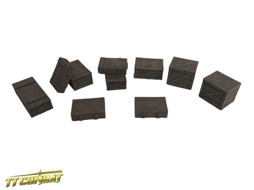 Wooden Crates Set