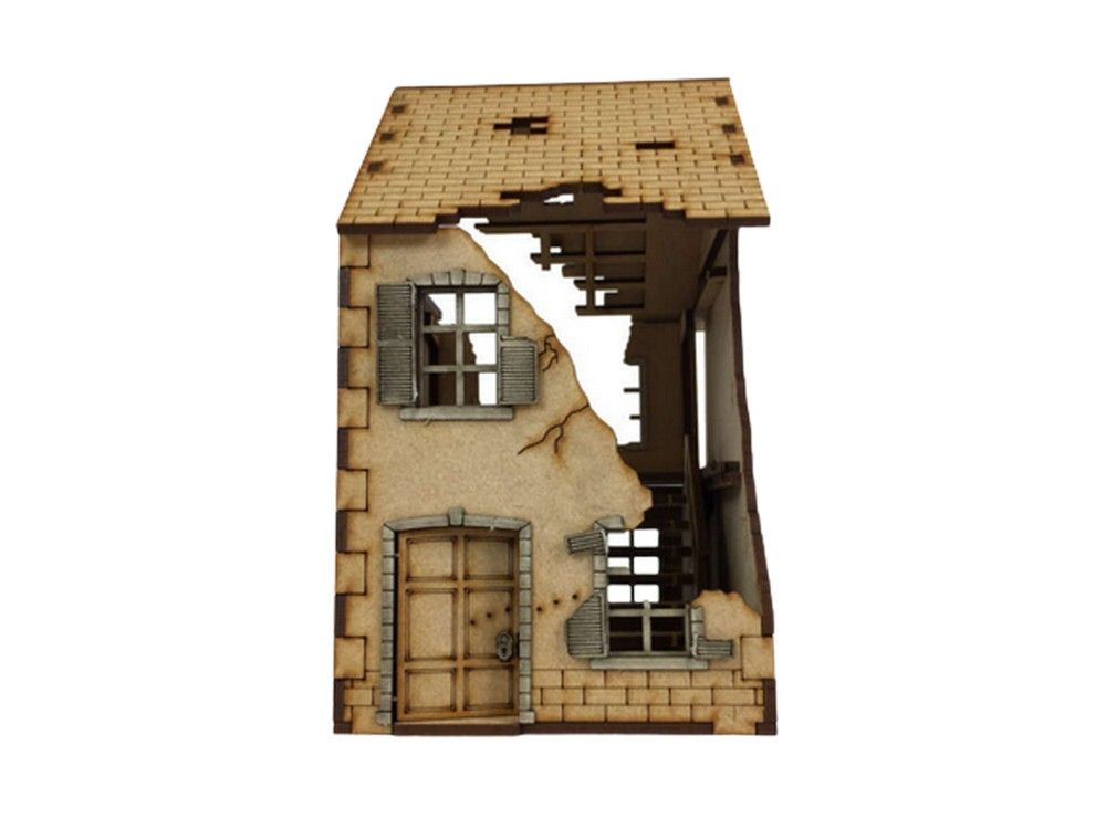 28mm Ruined Terrace House