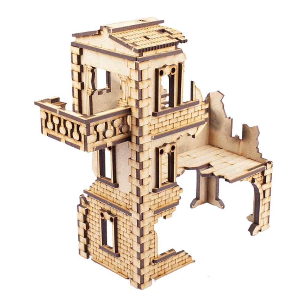 Ruined Modular Casa Balcone Simona